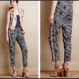 Hei Hei Anthropologie Lourinha joggers blue motif